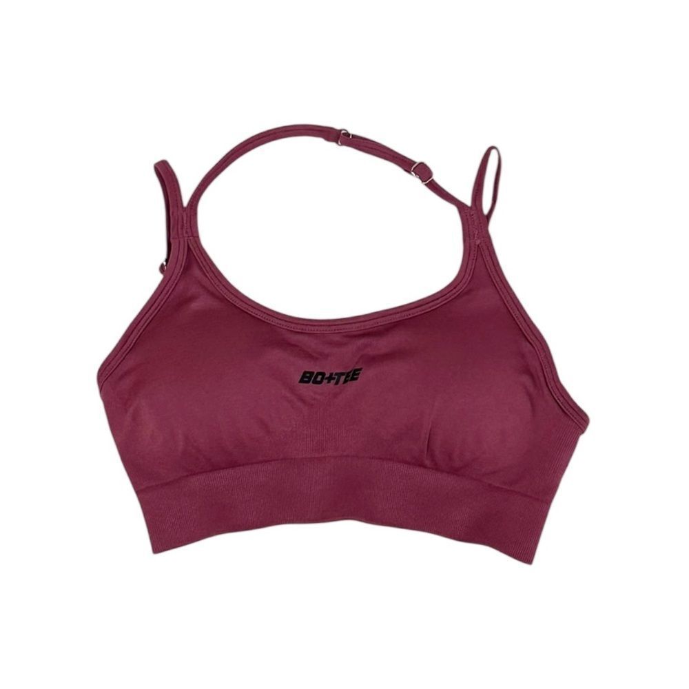BO + TEE Burgundy Sports Bra